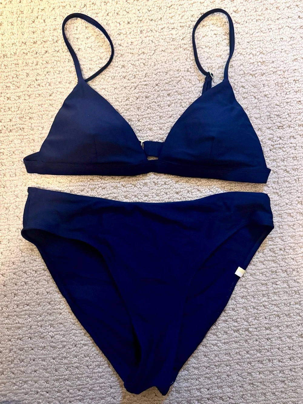 SummersaultNavy Triangle Bikini Set - Two Piece Swimwear (never worn) - Picture 1 of 2